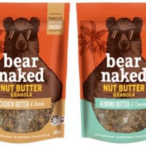 Bear Naked Granola – Almond Butter & Coconut / Cashew Butter & Seeds