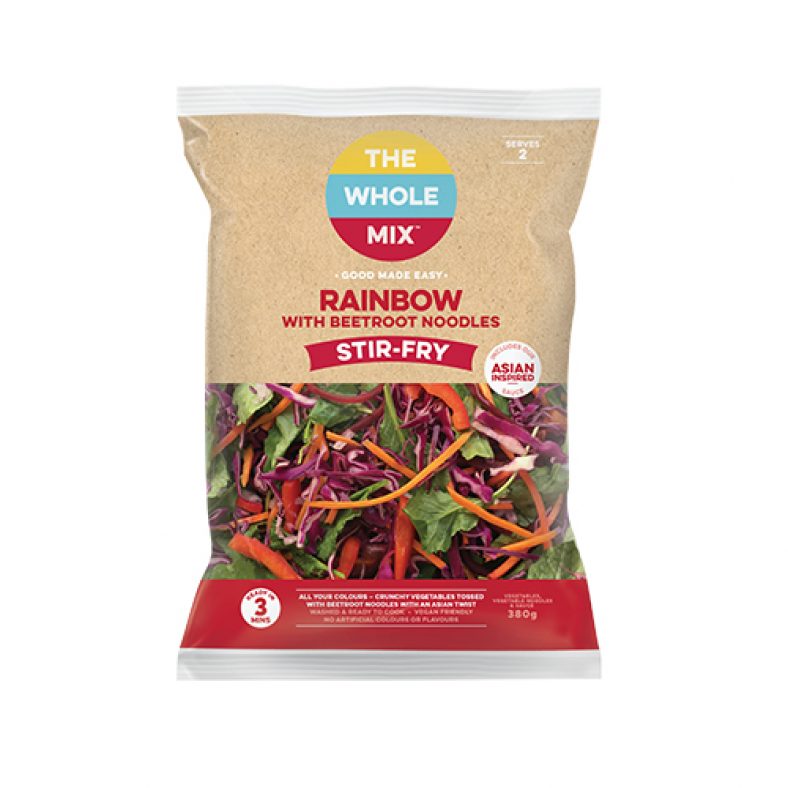 The Whole Mix Rainbow Stir-Fry with Beetroot Noodles Kit
