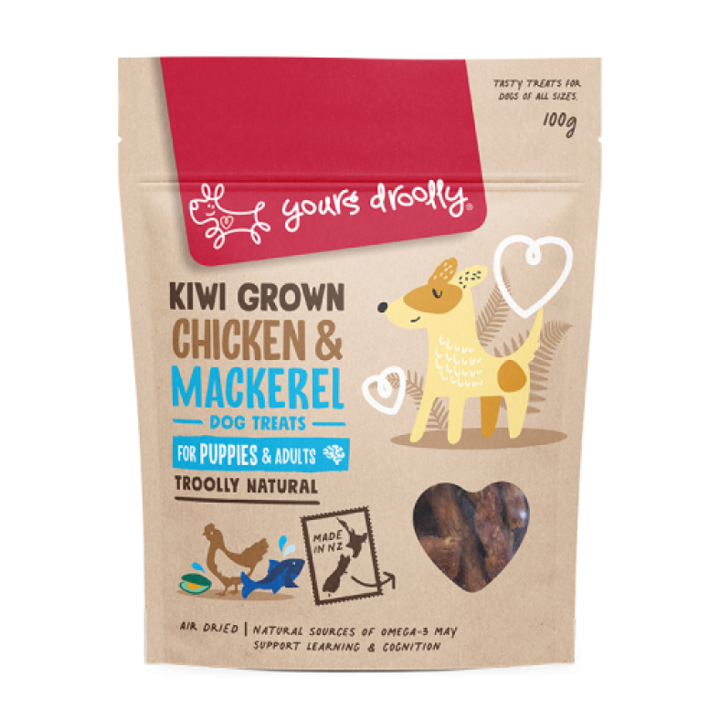 Yours Droolly Chicken & Mackerel Puppy/Dog Treats