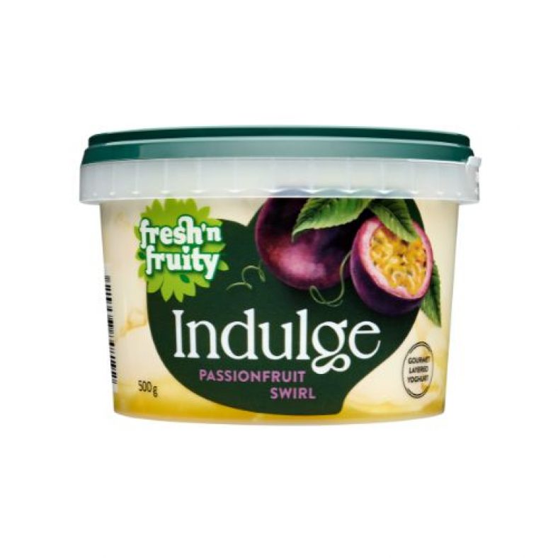 Indulge Passionfruit Swirl Yoghurt