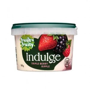 Indulge Triple Berry Ripple Yoghurt