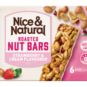 Nice & Natural Strawberry & Cream Flavoured Nut Bar 192g