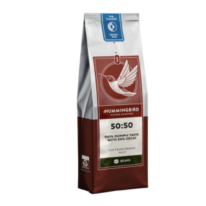 Hummingbird 50:50 Fair Trade Organic Fresh Coffee Beans 180g
