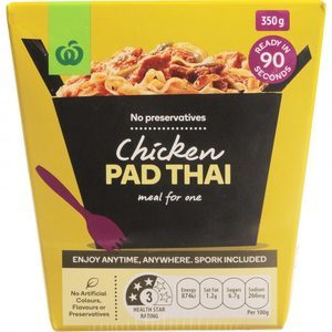 Countdown Ready To Eat Prepacked Meal Chicken Thai Pad Noodles